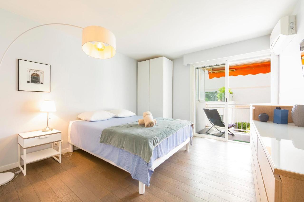 Modern Apartment 2 Bedrooms Quiet Terrace In A Palm Beach Area, 30 Meters From Seaside Cannes Esterno foto